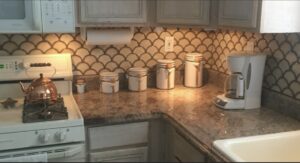 Kitchen counter corner