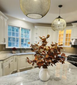 view of kitchen from island