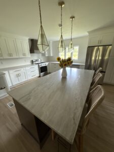marble kitchen island